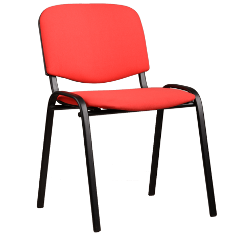 Стул офисный В-ИЗО Ткань Цвет обивки стульев Красный (12), Материал каркаса Каркас чёрный (окрашенный)