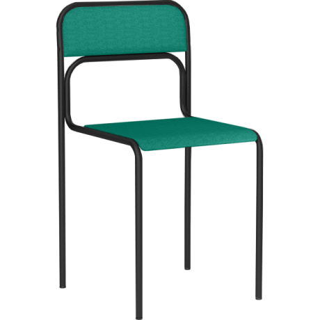 Стул офисный Аскона А+ Ткань (6 цветов) Цвет обивки стульев Зелёный (16), Материал каркаса Каркас чёрный (окрашенный)