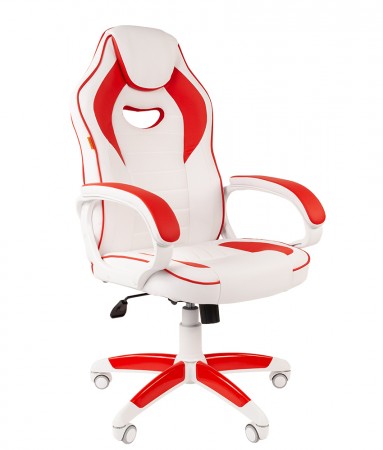 Кресло  Game 16 WHITE Цвет Красный, Сборка {P205}