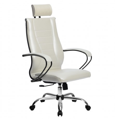 Кресло Метта Комплект 34 Цвет Белый Лебедь Крестовина Пятилучие металл хром