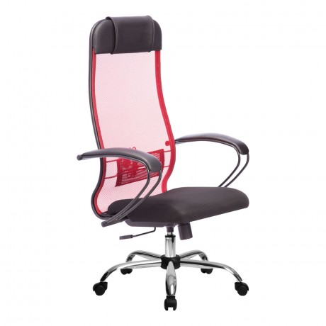 Кресло Метта Комплект 11 Цвет Красный (22) Крестовина Пятилучие металл хром