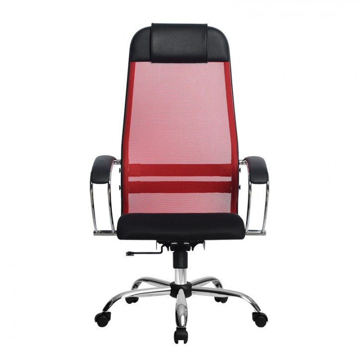 Кресло Метта SU-1-BK Комплект 18 Цвет Красный (22), Крестовина Пятилучие металл хром,, Ролики {P137}, Коврик {P204}, Сборка {P205}, Гарантия {P206}