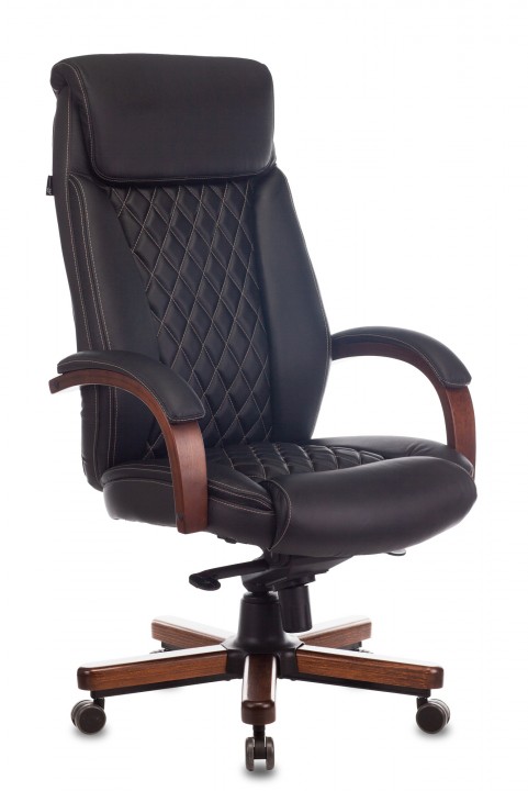 Кресло Бюрократ T-9924WALNUT Черный