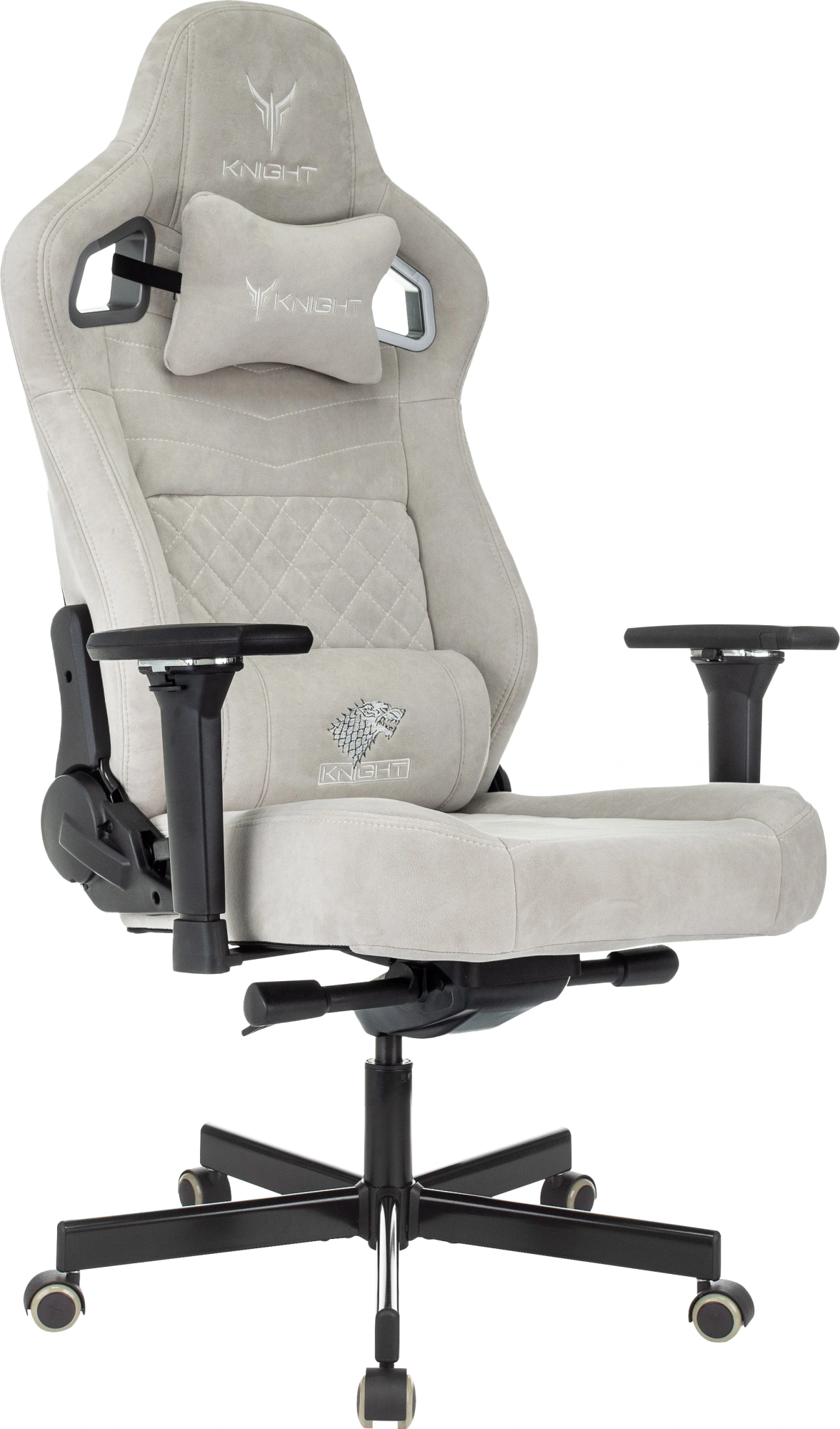 Кресло игровое Knight Hunter Цвет Светло-серый