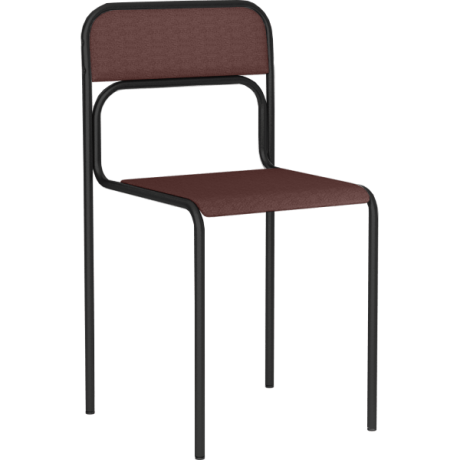 Стул офисный Аскона А+ Ткань (6 цветов) Цвет обивки стульев Коричневый (14), Материал каркаса Каркас чёрный (окрашенный)